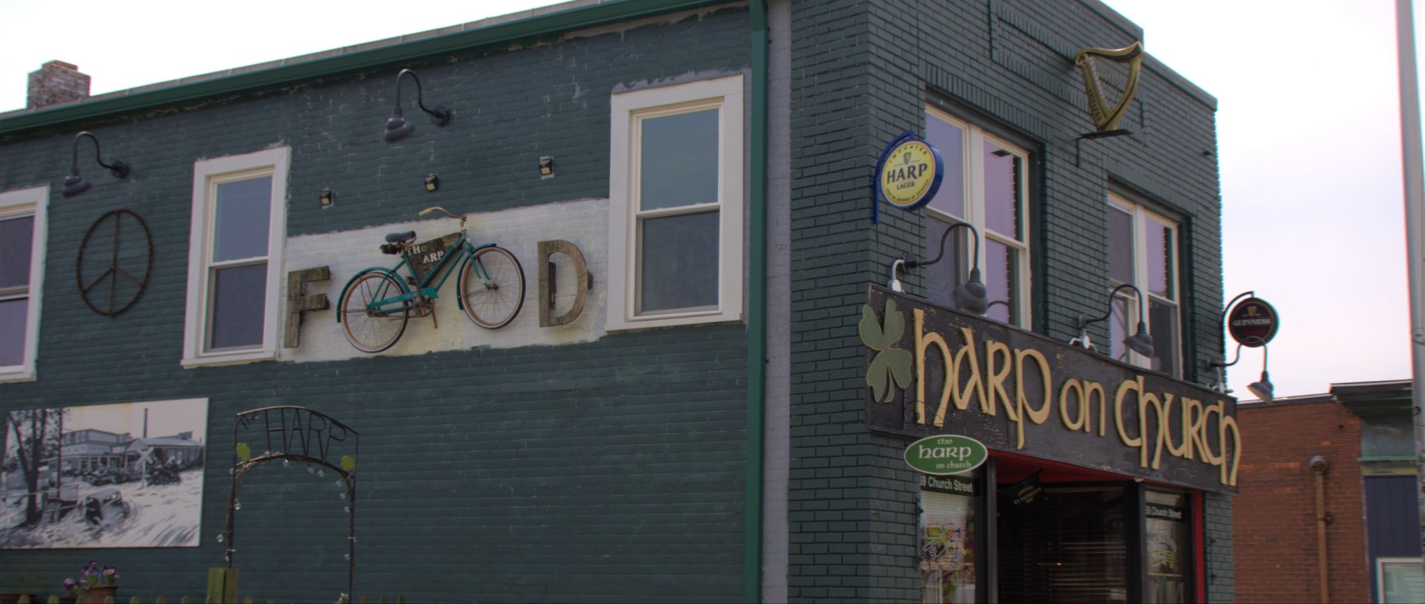 The Harp on Church exterior on Church Street